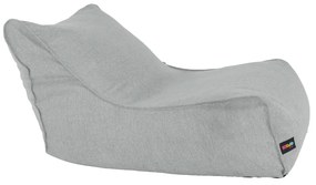 Fotoliu tip sac, material textil gri deschis, EGALEO