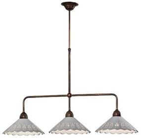 Lustra, Pendul rustic fabricat manual 3 brate Fiori di Pizzo 065.25OC