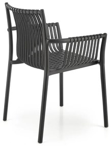 Scaun de bucaterie Lamar, negru