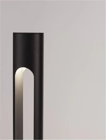 Stalp LED mic pentru exterior design modern IP65 Ellery negru H-60cm