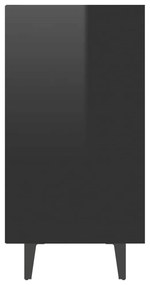 Servanta, negru extra lucios, 103,5x35x70 cm, PAL 1, negru foarte lucios