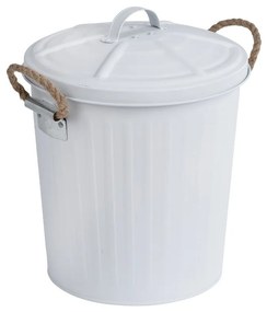Coș de gunoi din inox Wenko, alb