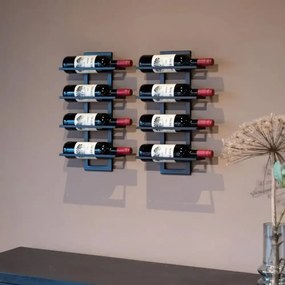 Raft de perete/suport vinuri, Wine Stand Homs,50x30x10 cm,metal
