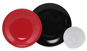 Set de veselă 12 piese, multicolor, din ceramică