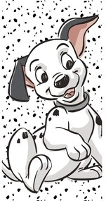 Prosop pentru copii alb-negru din bumbac 70x140 cm 101 Dalmatians "Lucky" – Jerry Fabrics