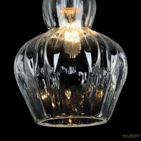 Pendul modern din sticla Eustoma, transparent MYMOD238-PL-01-TR
