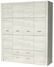 Dulap de haine Indie 18 (craft alb). 1057804