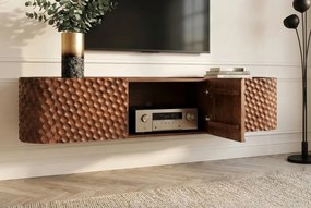 Comoda TV suspendata cu model 3D tip fagure ADLON 160cm