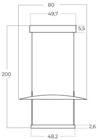 Lustra LED suspendata design modern PORTOFINO 80