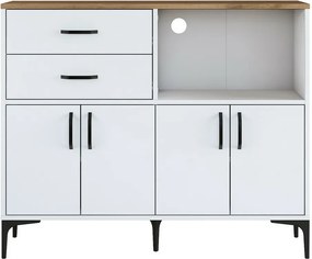 Dulap Jeby Walnut and White