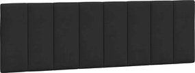 vidaXL Pernă tăblie de pat, Hanko, negru, 160 cm, catifea