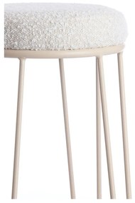Scaun de bar crem tapițat (înălțime șezut 73 cm) Alice – Light &amp; Living