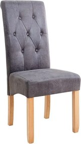 Set de 2 scaune design clasic Valentino vintage gri A-37293 VC