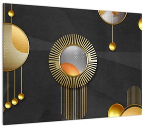 Tablou pe sticlă - Abstract (70x50 cm)