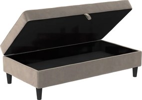 Taburet gri cu tapițerie din catifea Presley – Støraa