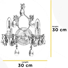 Aplică TERESA 2xE14/6W/230V bronz ONLI