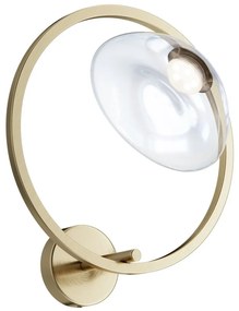 Aplica LED de perete design modern Lunare alama