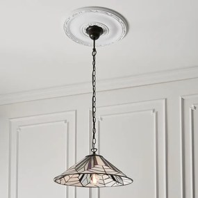 Endon 63938 - Lustră Tiffany ASTORIA pe lanț, 1xE27/60W/230V, Ø48 cm