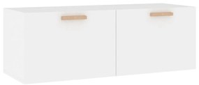 Dulap de perete, alb, 100x36,5x35 cm, lemn prelucrat Alb, 1