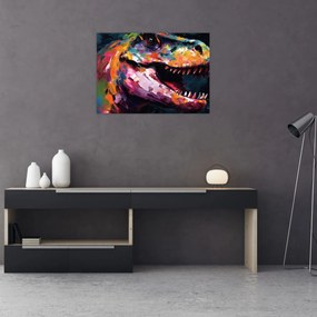 Tablou - Dinozaur, pictură (70x50 cm)