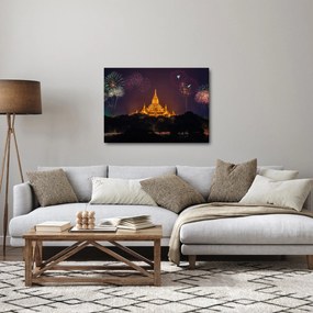 Tablou cu artificii în Asia (70x50 cm)