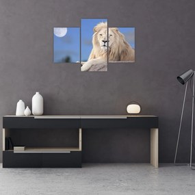 Tablou - Leu alb (90x60 cm)