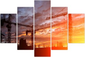 Tablou - Șantier de construcții (150x105 cm)