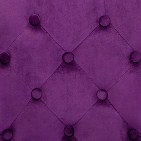 Scaune de bucatarie, 2 buc., violet, catifea 2, Violet