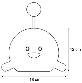 Lampă de masă modernă galbenă cu LED reîncărcabilă - Bulby