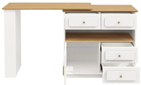 Masă de bar extensibilă cu spațiu de depozitare, Alb | Aosom Romania