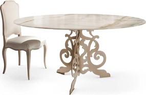 Masă lemn masiv ERMITAGE – Design sculptural din fier forjat si blat elegant
