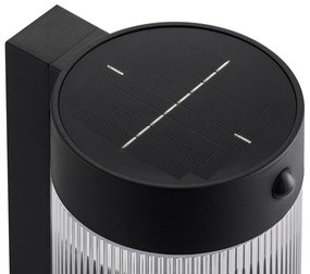 Aplica solara cu senzor de miscare, protectie IP44, Coupar negru