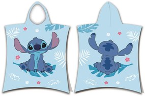 Disney Lilo și Stitch Blue poncho prosop de plajă 50x115 cm