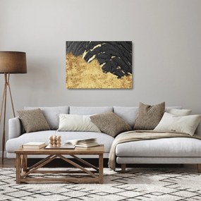 Tablou pe sticlă - Structura de aur N⁰1 (70x50 cm)