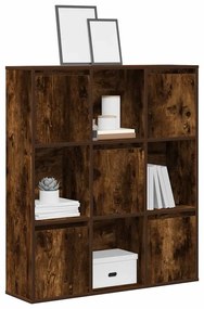 vidaXL Bibliotecă, stejar fumuriu, 89x24x101,5 cm, lemn prelucrat
