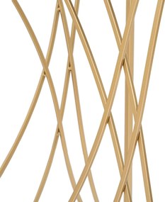 Consola Exy, Mauro Ferretti, 120x40x80 cm, fier, auriu/argintiu