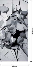 Fototapet pentru ușă - Abstract 3D (95x205cm)