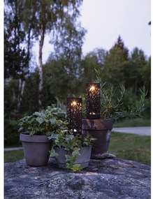 Set de 2 lumini solare cu LED-uri pentru exterior Star Trading Izola, înălțime 18 cm