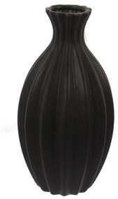 Vaza decorativa de culoare negru-mat.21 cm