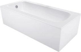 Mexen Vega cadă rectangulară 180 x 90 cm cu carcasă, albă - 55011809000X