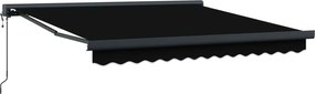 vidaXL Copertină Negru 300 x 250 x 165 cm Poliester și Aluminiu