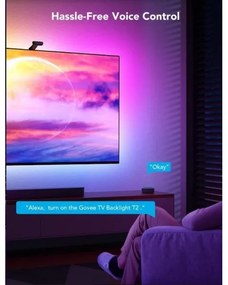Govee DreamView T2 DUAL TV 55-65" SMART LED retroiluminare RGBIC Wi-Fi + telecomandă