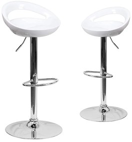 2 buc scaune de bar Kitti-alb