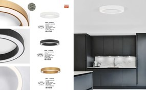 Lustra LED aplicata design modern OPAL 50W negru