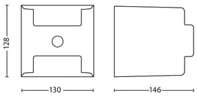 Corp de iluminat de exterior cu senzor Philips 17322/93/16 GRASS 2xLED/4,5W/230V IP44
