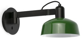 Aplica de perete cu brat directionabil TATAWIN negru, verde
