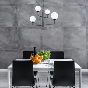 Lustră pe lanț OSCAR 4xG9/5W/230V neagră