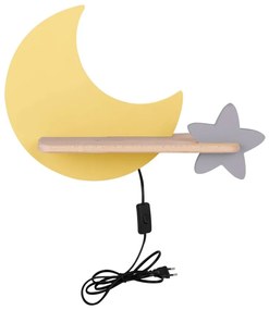 Aplică LED cu raft pentru copii MOON LED/5W/230V