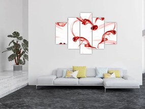 Tablou cu inima din fum (150x105 cm)