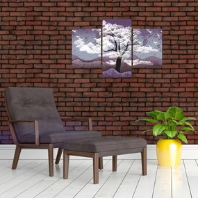 Tablou - Copac în nori (90x60 cm)